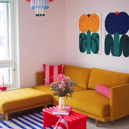 Candy-colored Two-room With Sweet Views