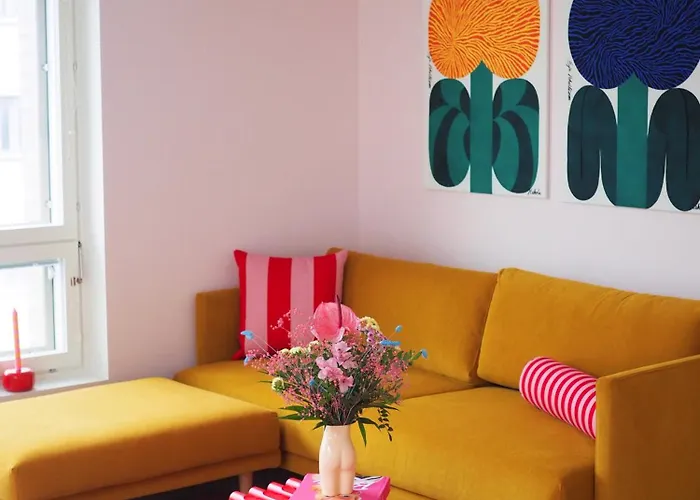 Candy-colored Two-room With Sweet Views