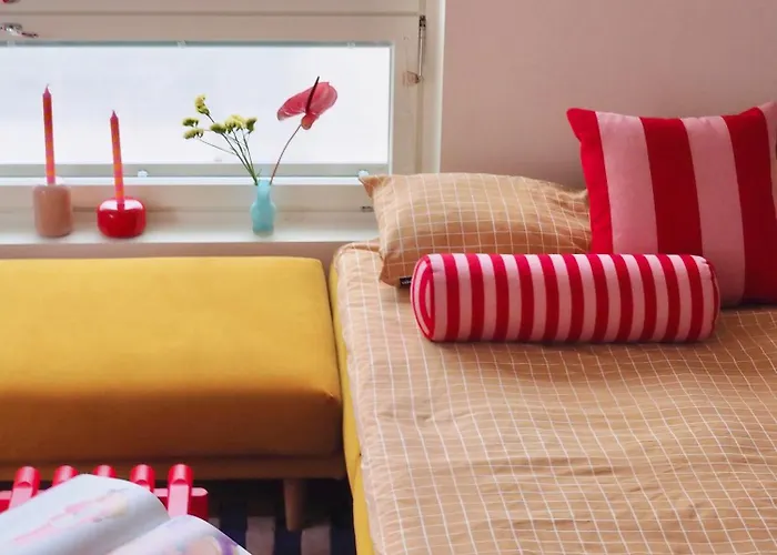 Candy-colored Two-room With Sweet Views